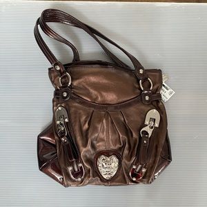 BNWT Kathy Van Zeeland Brown Handbag Purse